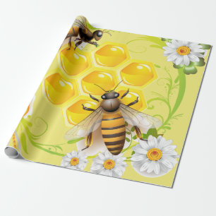 Papel De Presente Papel Vibrante para enrolamento de abelhas