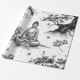 Papel De Presente Papel Zen Garden Wrapping