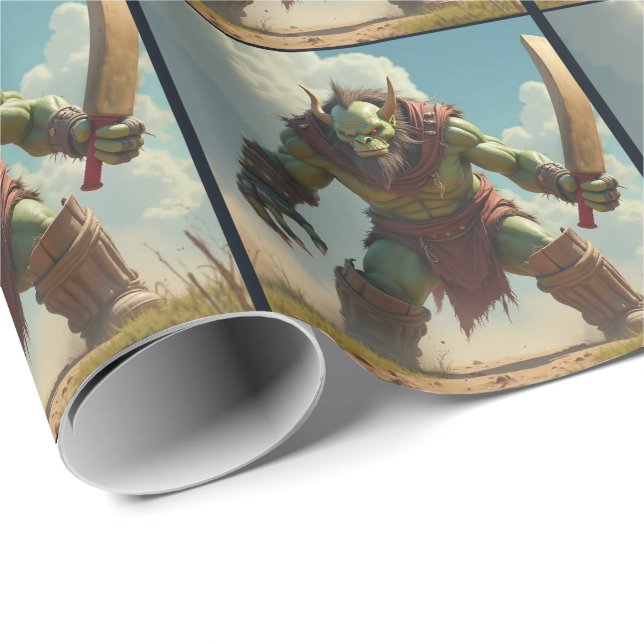 Papel De Presente Papelão de Nascimento de Críquete de troll (Ponta do rolo)