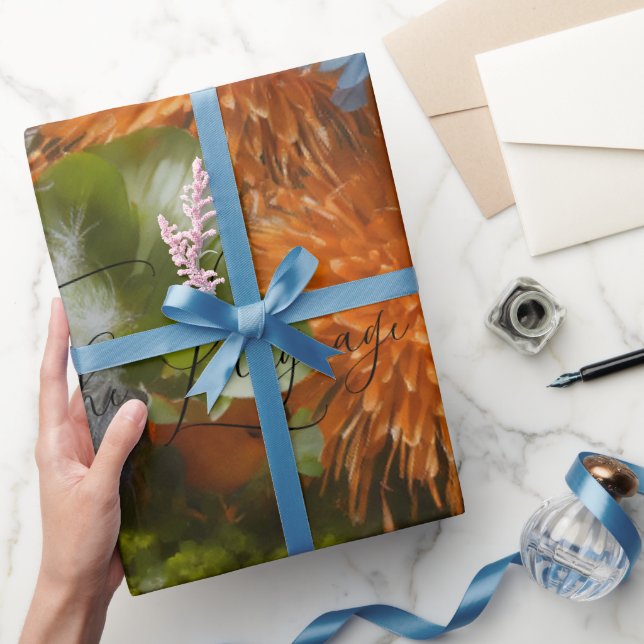 Papel De Presente #PapelDeEmbrulhoDaLinguagemDasFlores (Presentear)