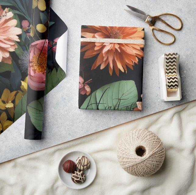 Papel De Presente #PapelDeEmbrulhoOCoracaoDasFloresSilvestres (Artesanato)