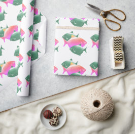 Papel De Presente papier cadeau avec motif poisson