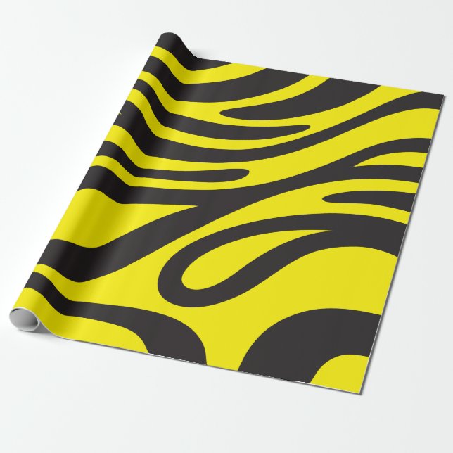 Papel De Presente Papier Cadeau Effet Zébré, pour offrir, avec du pl (Desenrolado)