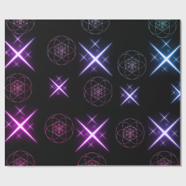 Papel De Presente papier cadeau fleur de vie 