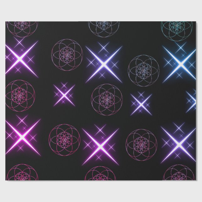 Papel De Presente papier cadeau fleur de vie  (Aberto)