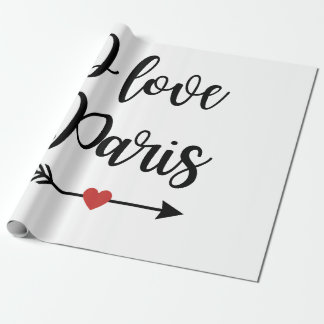 Papel De Presente Papier cadeau I love Paris