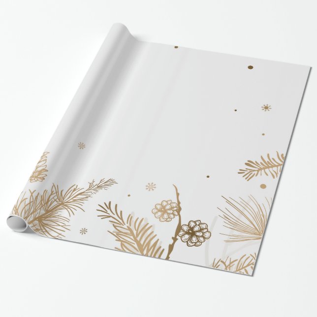 Papel De Presente Papier cadeau Noël Hiver (Desenrolado)