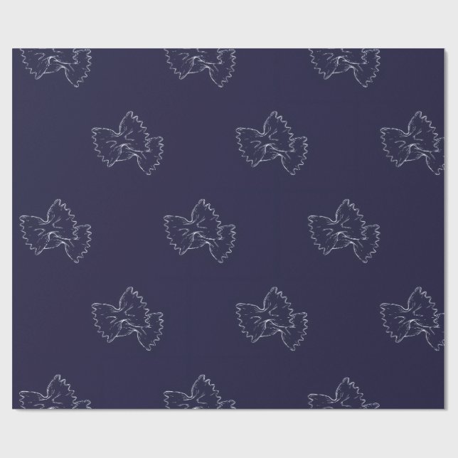 Papel De Presente Papier cadeau - Pasta Lover - Motif farfalle  (Aberto)