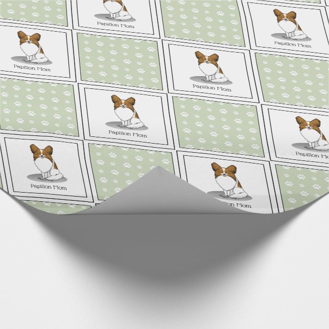Papel De Presente Papillon Mãe Papillon Mamãe (branco e elegante) Ca (Ponta)