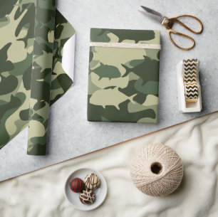 Papel De Presente Papio e Ulua - camuflagem da pesca havaiana