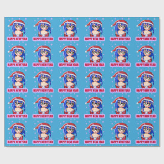 Papel De Presente Papo de Natal Papai Noel, anime