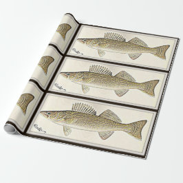 Papel De Presente Para o fisher - um design dos walleye