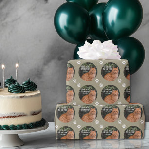 Papel De Presente Para o melhor Pai de gatos alguma vez personalizad