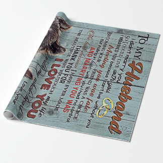 Papel De Presente Para o meu Design do marido, novo presente para ca