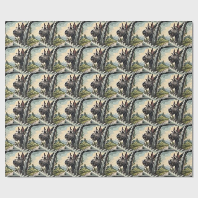 Papel de Presente para Viagem Cênica pelo Scottie  (Aberto)