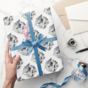 Papel De Presente Parabéns, Boné de formatura e Diploma