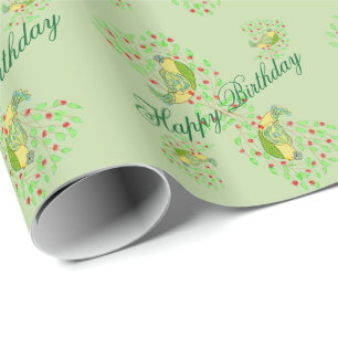 Papel De Presente Parabéns de Aniversário Feliz