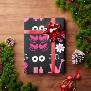 Papel De Presente Parabéns de Garotas Gêmeas de Entrega