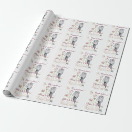 Papel De Presente Parabéns! Noiva & Noivo Vestido de Noiva