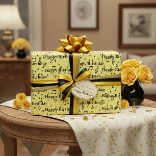 Papel De Presente Parabéns para a música negra