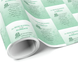 Papel De Presente Parabéns pela Bênção de Casamento Irlandês