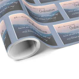 Papel De Presente Parabéns pelo 65º Aniversário de Ordenação