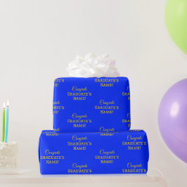 Papel De Presente Parabéns Personalizados Nome do Graduado! Letras M