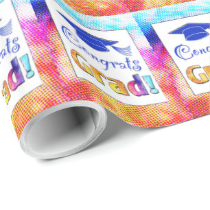 Papel De Presente Parabéns por Formando Cores, Divertido