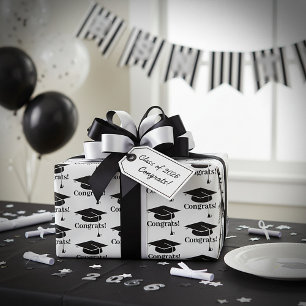 Papel De Presente Parabéns! Touca de formatura