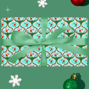 Papel De Presente Paraíso do Pickleball do Papai Noel