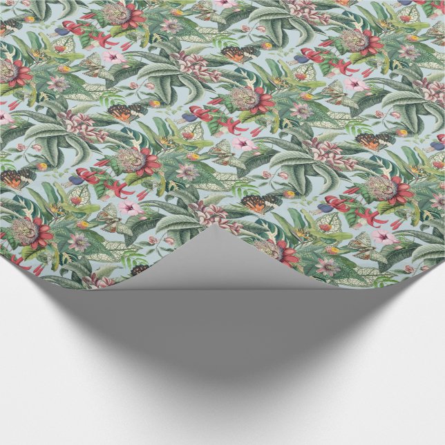 Papel De Presente Paraíso tropical (Ponta)