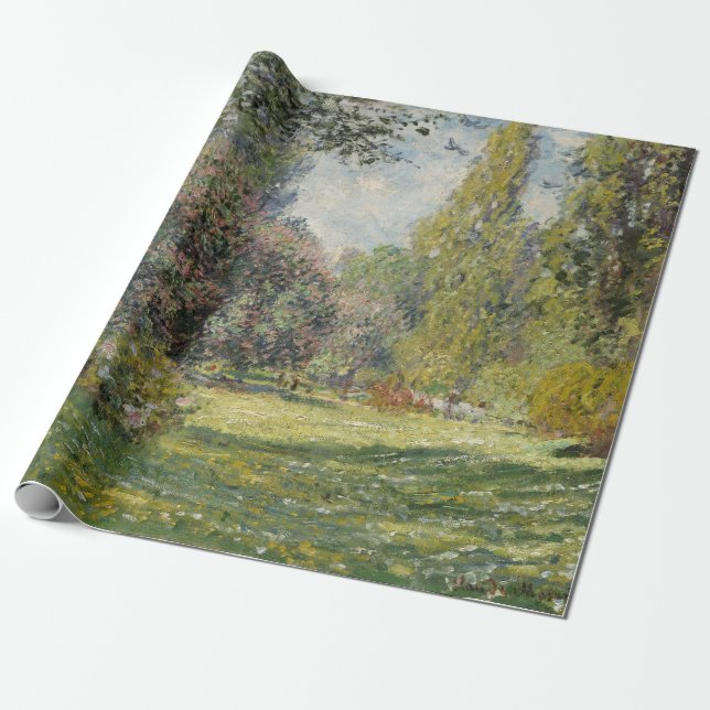 Papel De Presente Parc Monceau - Claude Monet (Desenrolado)