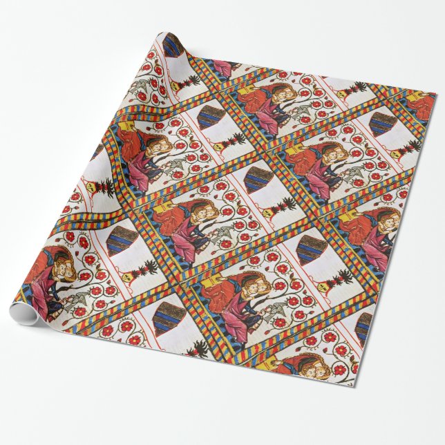 PAPEL DE PRESENTE PARCHE ANTIGO DE AMOR ETERNO (Desenrolado)