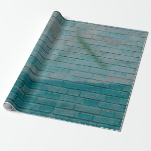 Papel De Presente Parede branca e azul