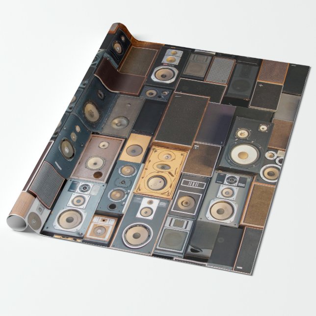 Papel De Presente Parede de auto-falantes (Desenrolado)