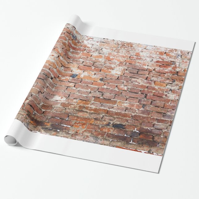 Papel De Presente Parede de Tijolo Antigo (Desenrolado)