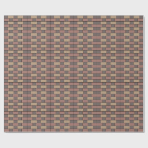Papel De Presente Parede de Tijolo Rosa Pêssego Cinza