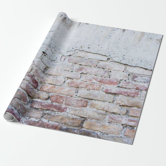 Papel De Presente Parede de tijolos de cinza (Desenrolado)
