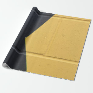 Papel De Presente Parede de tinta preta e amarela