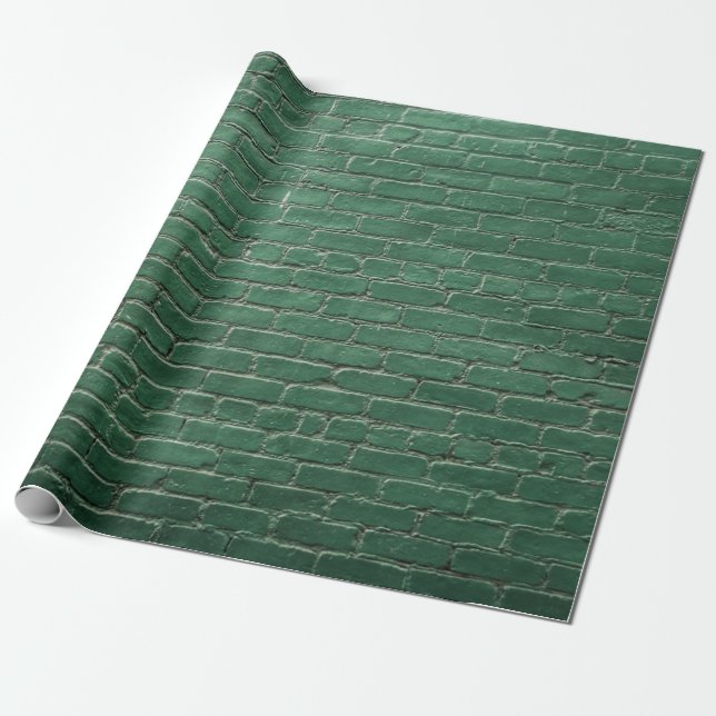 Papel De Presente Parede pintada verde (Desenrolado)