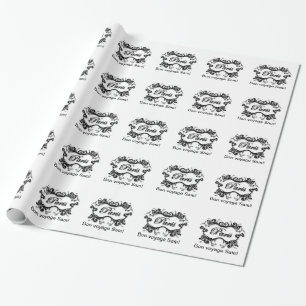 Papel De Presente Paris com rolos de roda
