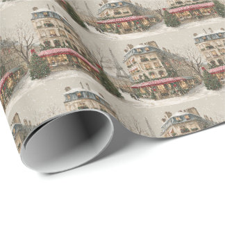 Papel De Presente Paris no inverno