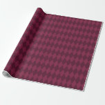 Papel De Presente Paris Vintage Borgonha Vermelho Diamantes<br><div class="desc">Papel de embrulho de padrão de diamante burgundy grunge vintage de Paris.</div>