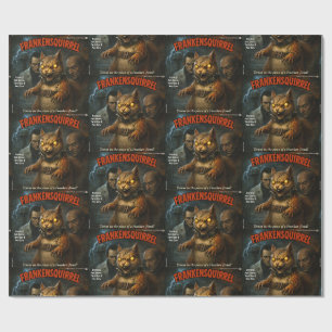 Papel De Presente Paródia Clássica de Filme do Frankensquirrel