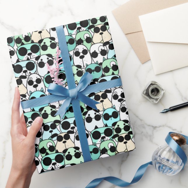 Papel De Presente Parque de Diversões de Desenhos Animados de Cachor (Presentear)