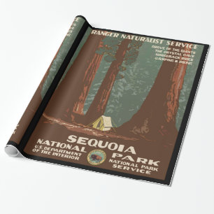 Papel De Presente Parque nacional de sequóia