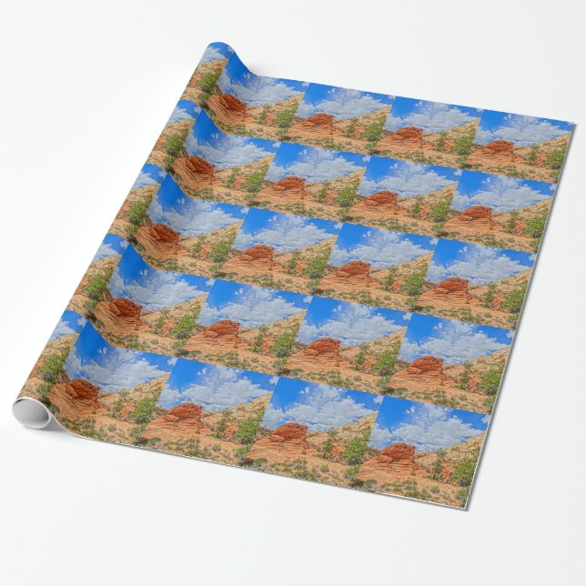 Papel De Presente Parque nacional de Zion em Utá (Desenrolado)