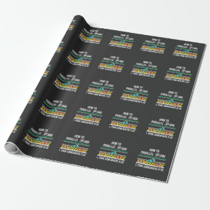 Papel De Presente Parque Paralelo de Conselhos de Licença de Motori