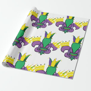 Papel De Presente Partido Mardi Gras