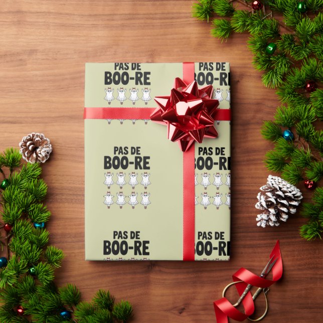 Papel De Presente Pas de Boo-re Bailarina Fantasma Halloween Assusta (Presente de Natal)